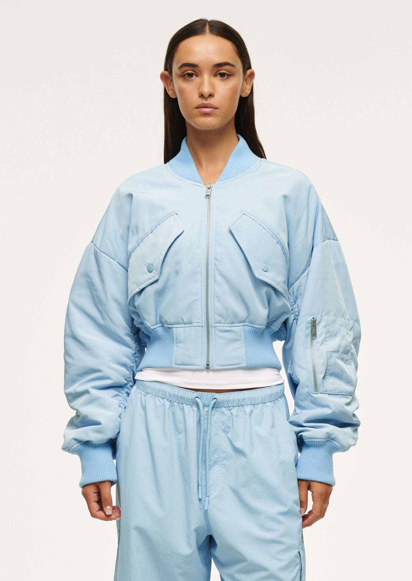 CAPTIVATE BOMBER IN SKY BLUE