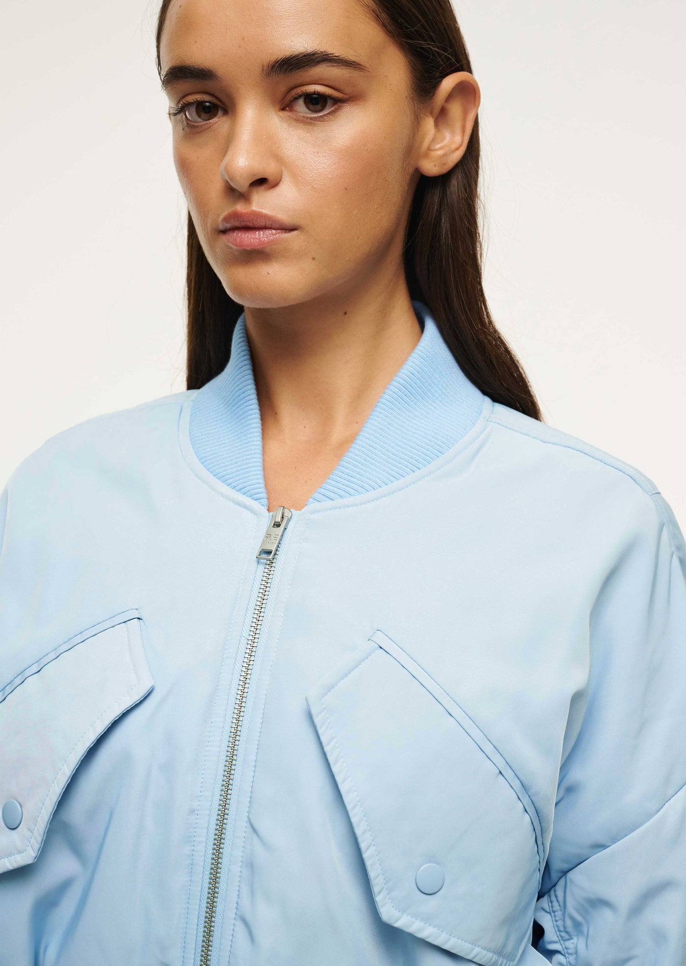 CAPTIVATE BOMBER IN SKY BLUE