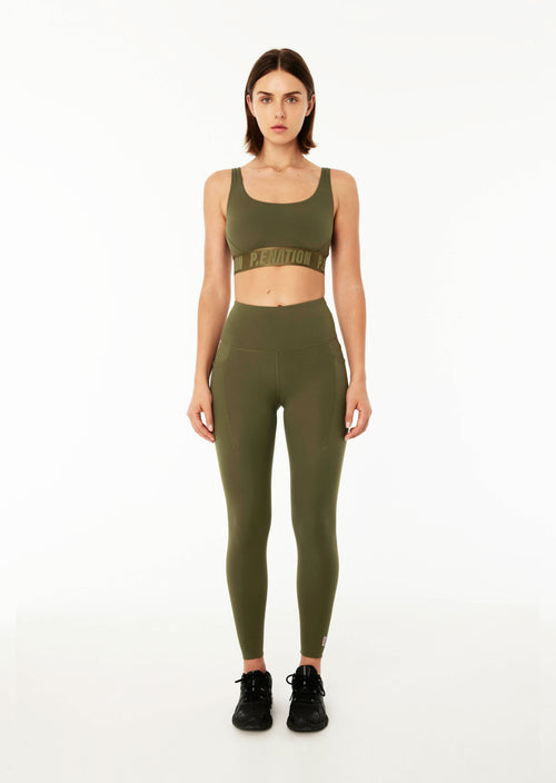 RECALIBRATE 7/8 LEGGING IN KHAKI