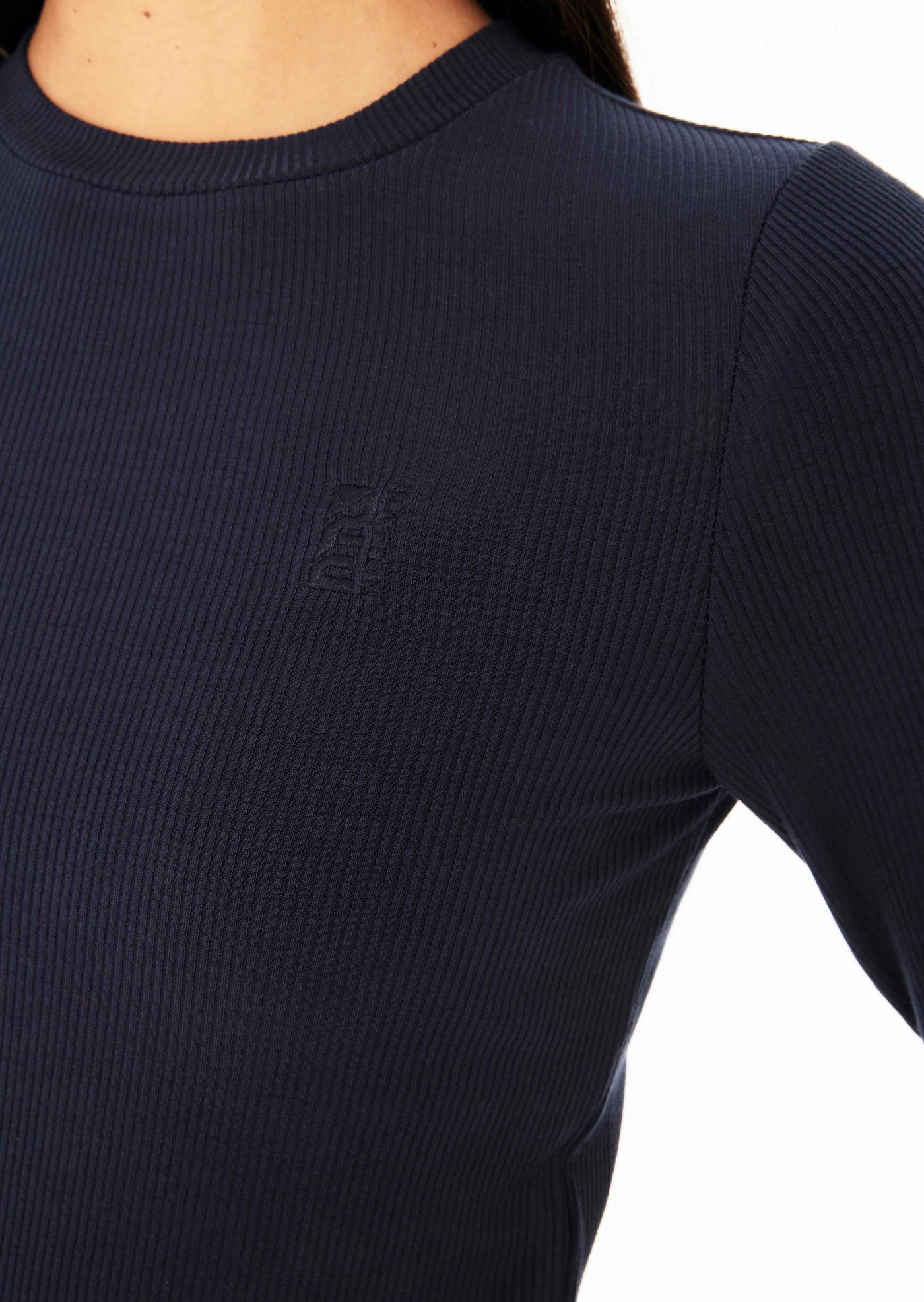 FREE PLAY 2.0 LS RIB TEE IN DARK NAVY