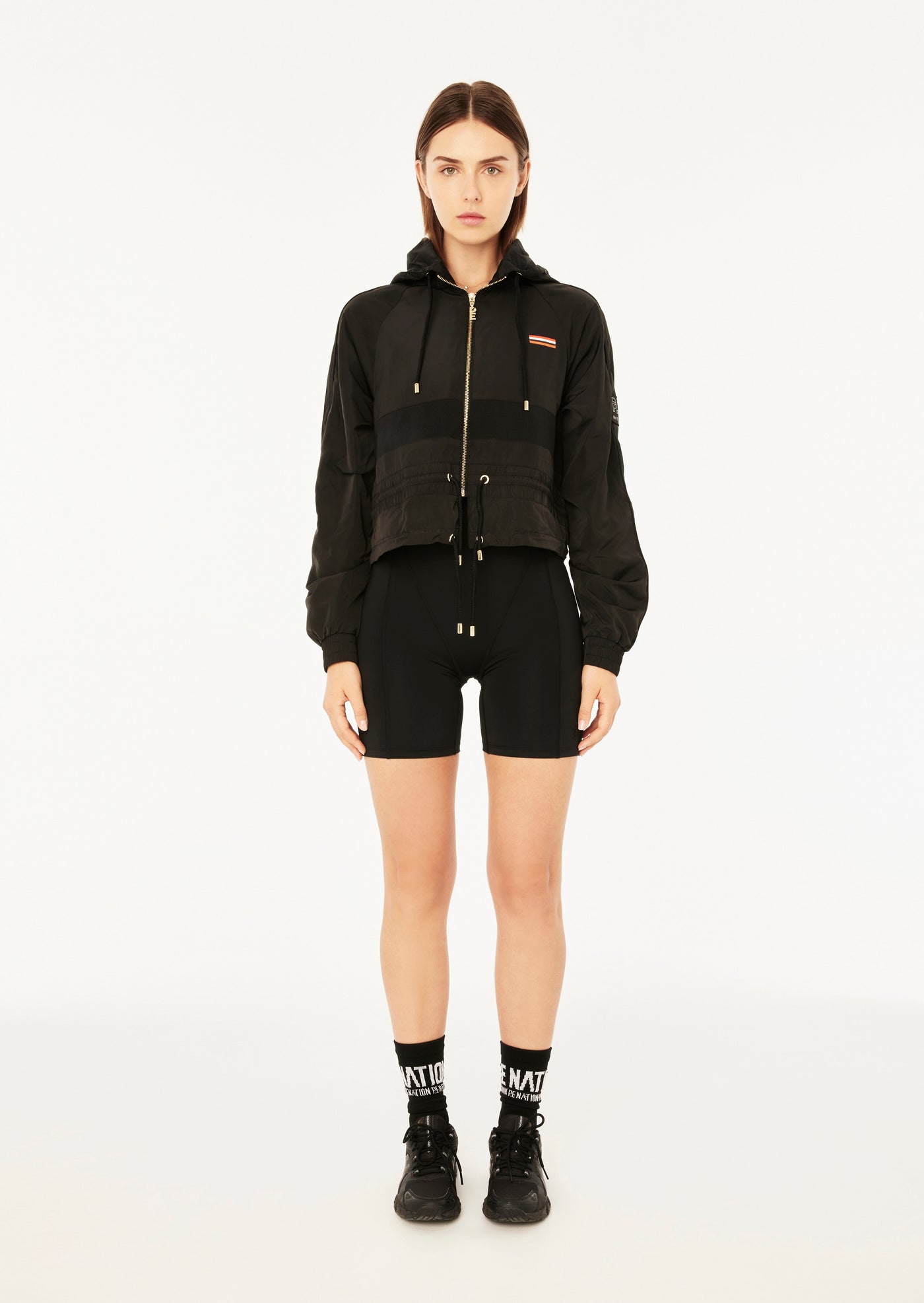 CROPPED MAN DOWN JACKET BLACK