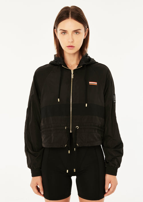 CROPPED MAN DOWN JACKET BLACK