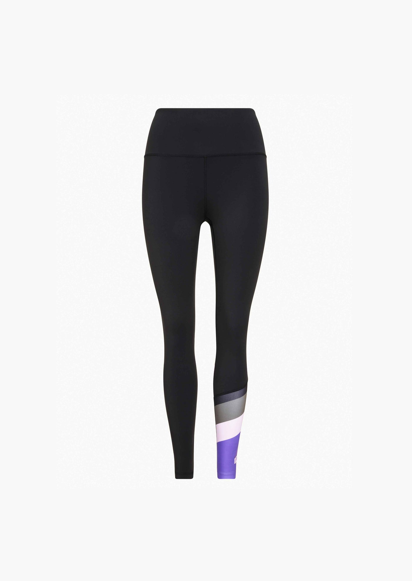 POLE POSITION 7/8 LEGGING IN BLACK / ROYAL LILAC