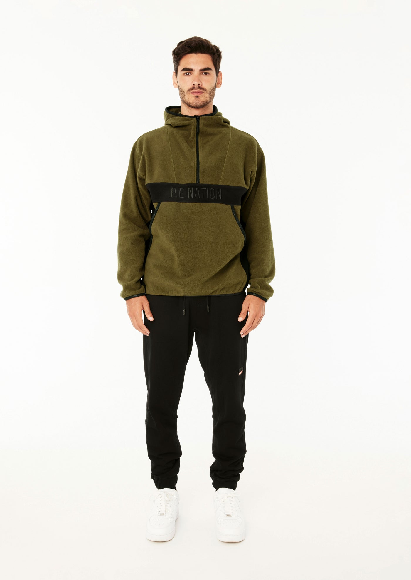 TITLE DEFENCE POLAR FLEECE HOOD IN KHAKI