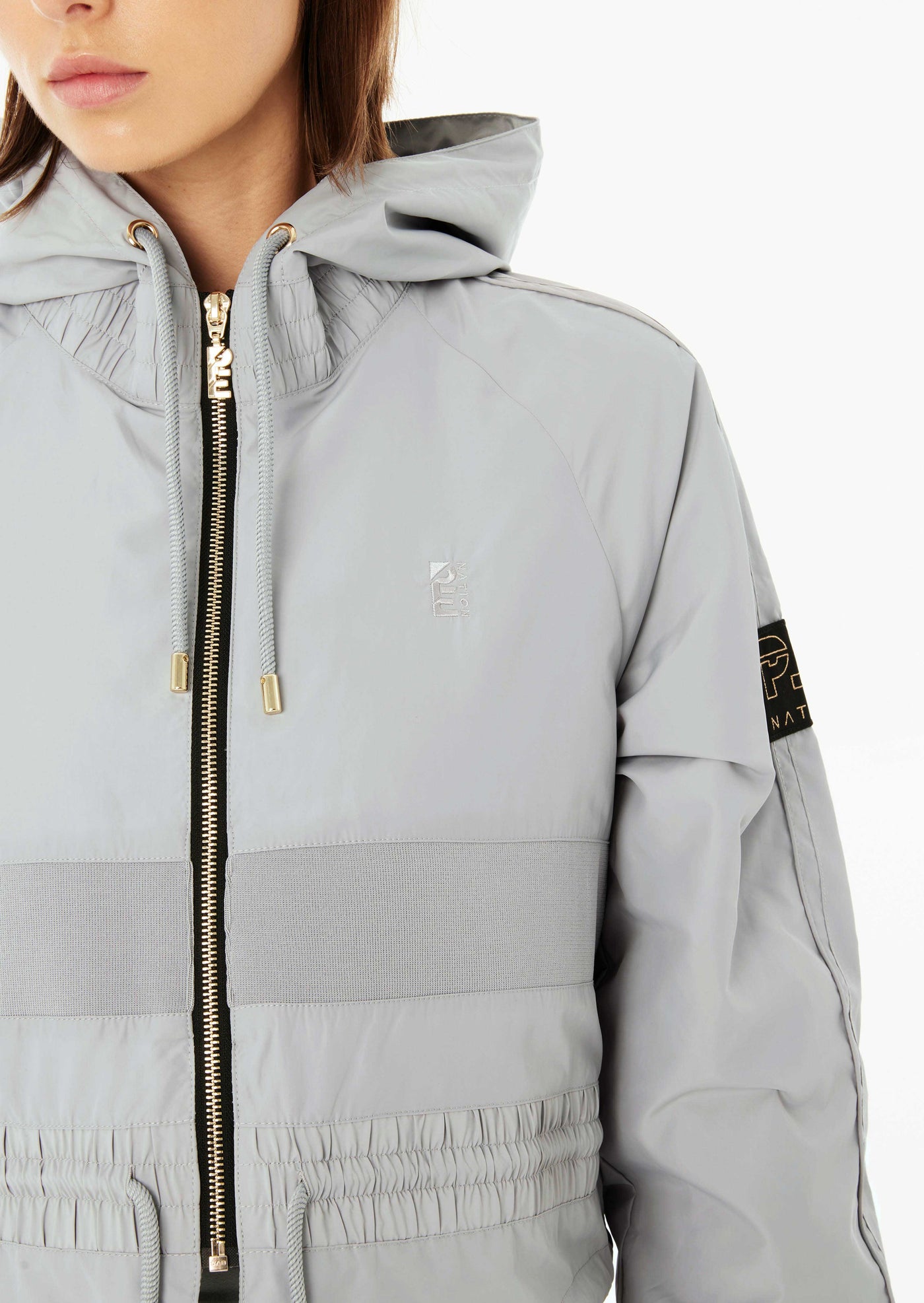 CROPPED MAN DOWN JACKET IN HIGH RISE