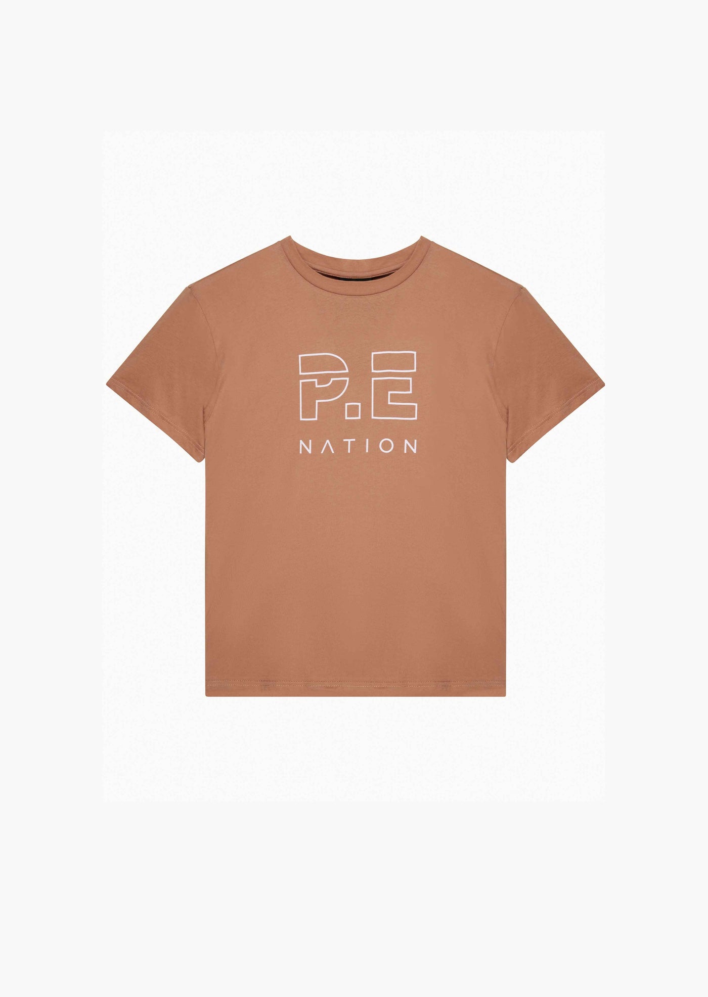 HEADS UP SS TEE IN CAMEL