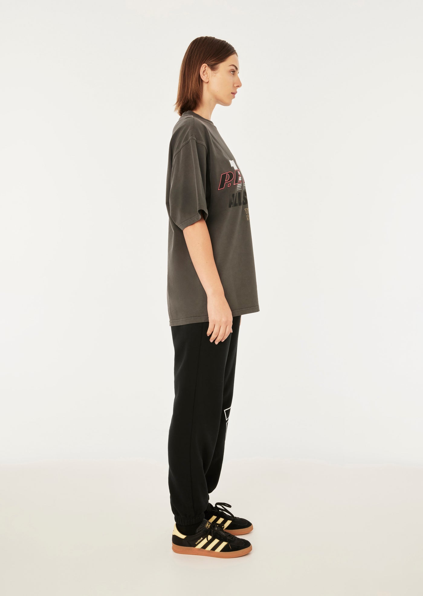 TOURING SS OVERSIZED TEE IN DARK SHADOW