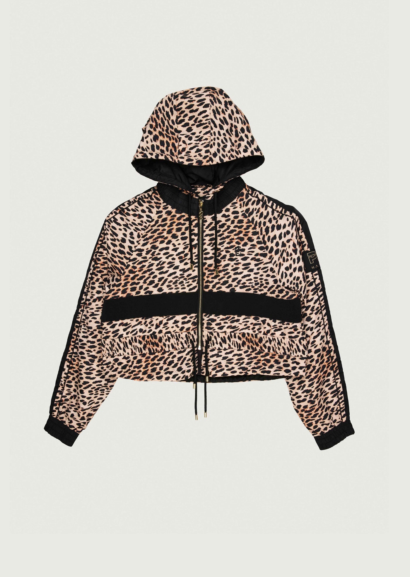 CROPPED MAN DOWN JACKET IN CHEETAH PRINT