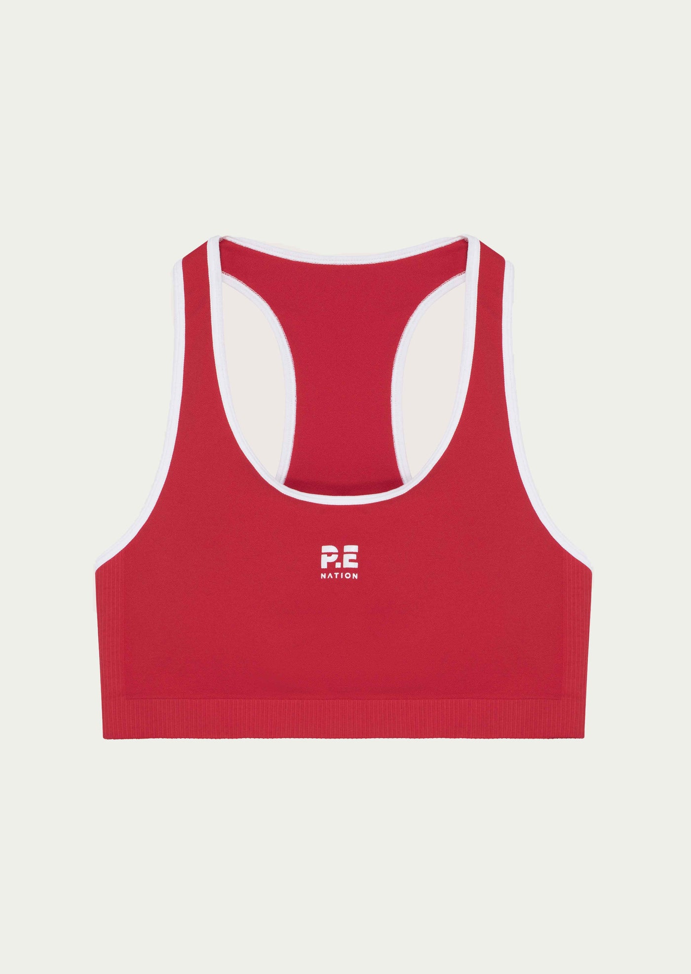 RESTORE SEAMLESS SPORTS BRA IN POPPY RED