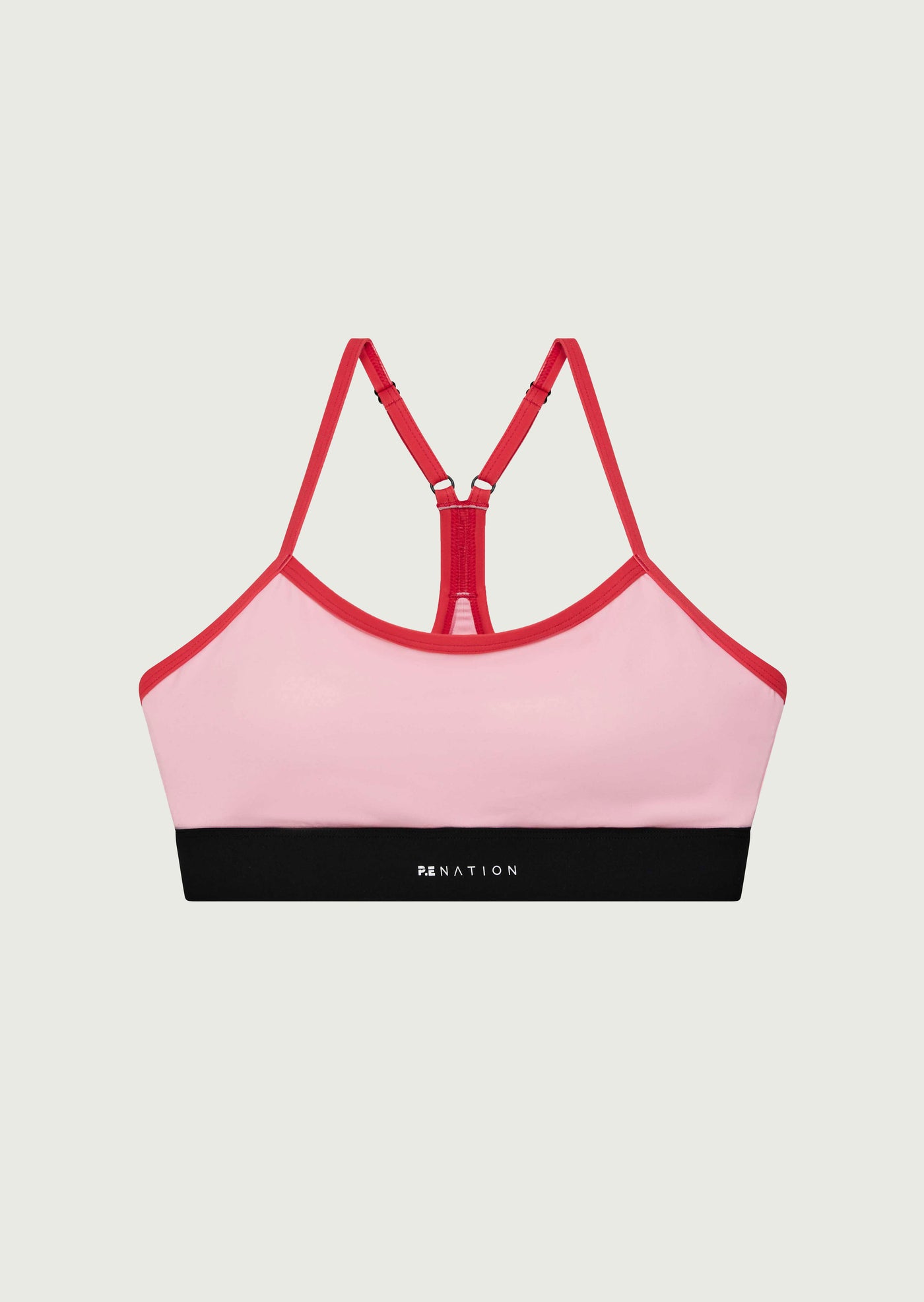 Signature Sports Bra in Crystal Rose by P.E Nation Pink Red Womens Sports Bra