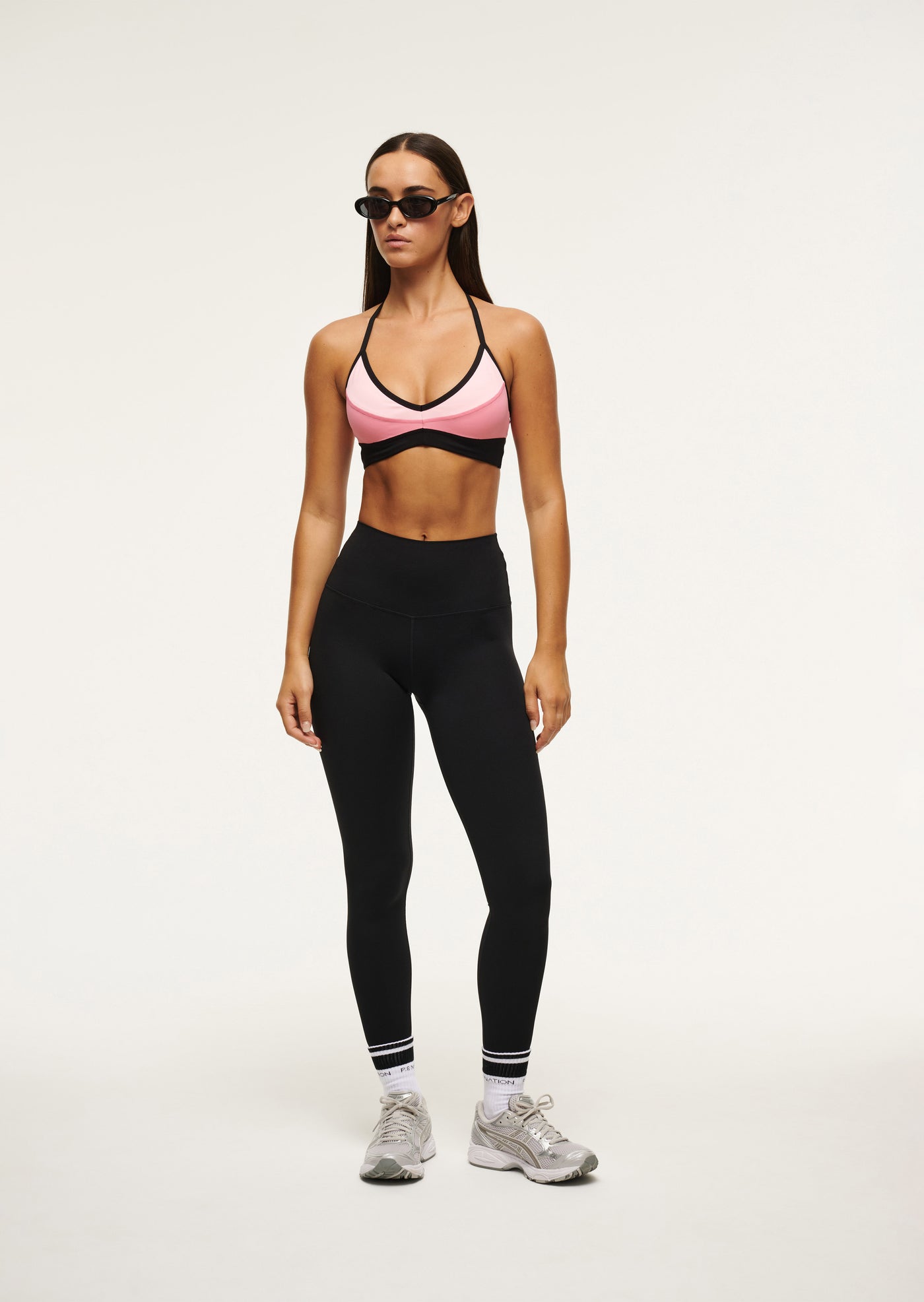 Overland 2 Sports Bra in Pink Lemonade by P.E Nation Pink Womens Sports Bra