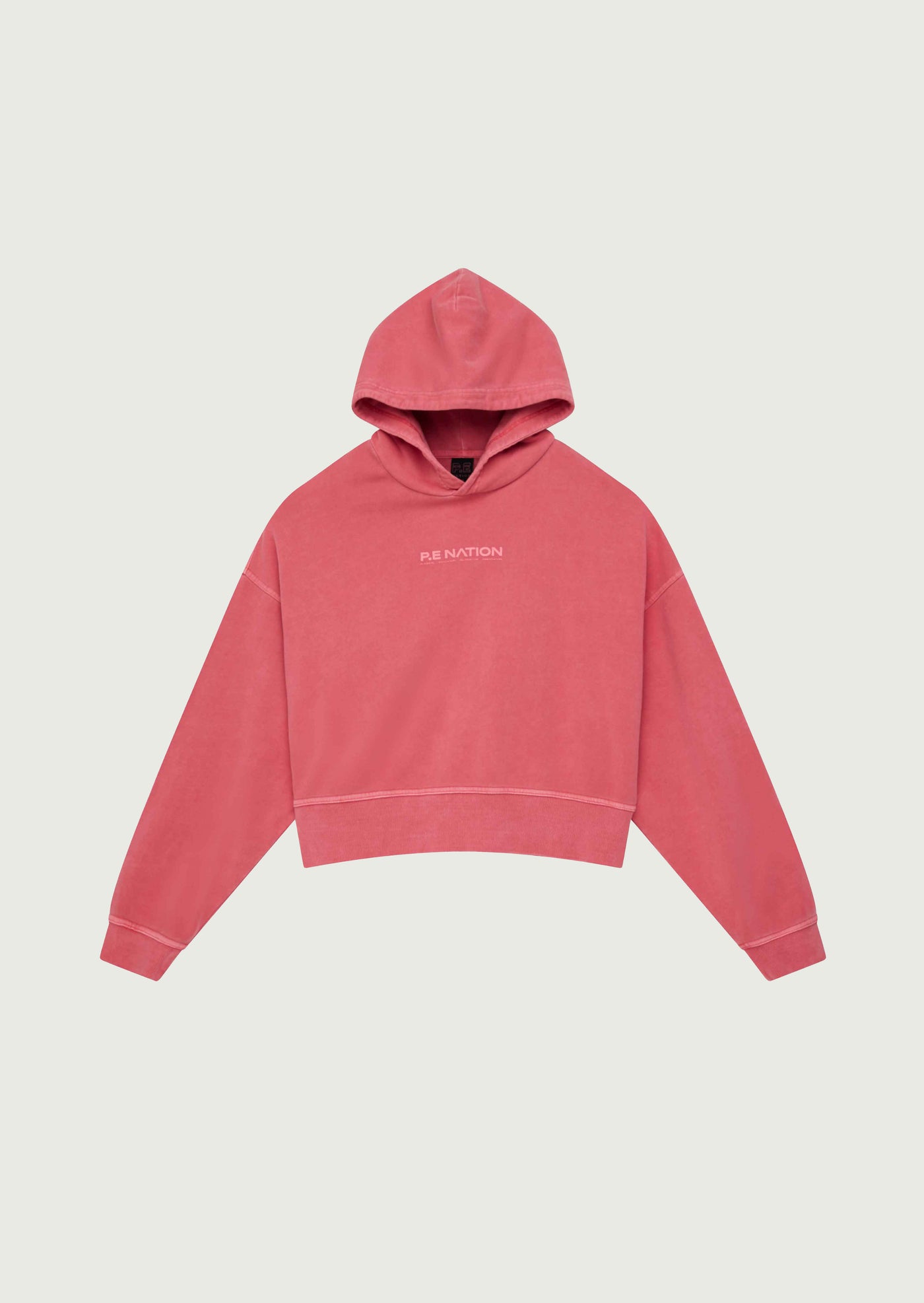 TRANSITION HOODIE IN WASHED POPPY RED