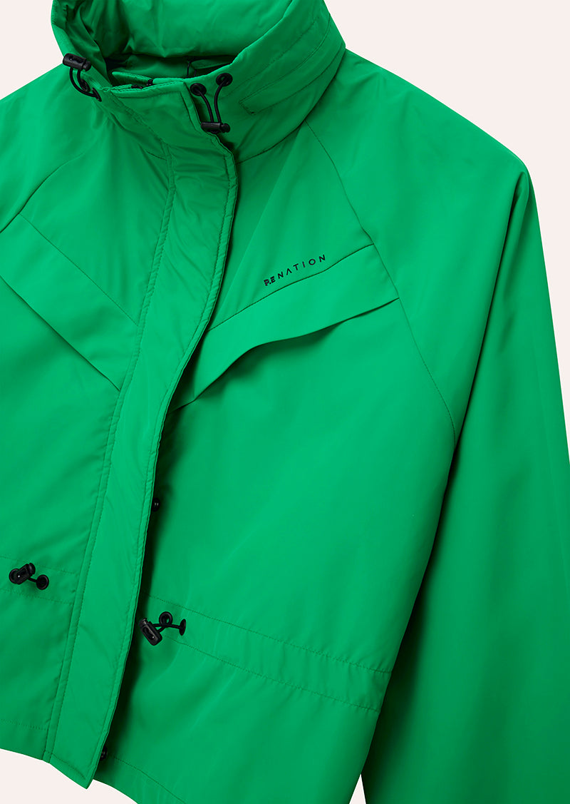SHELTER JACKET IN KELLY GREEN