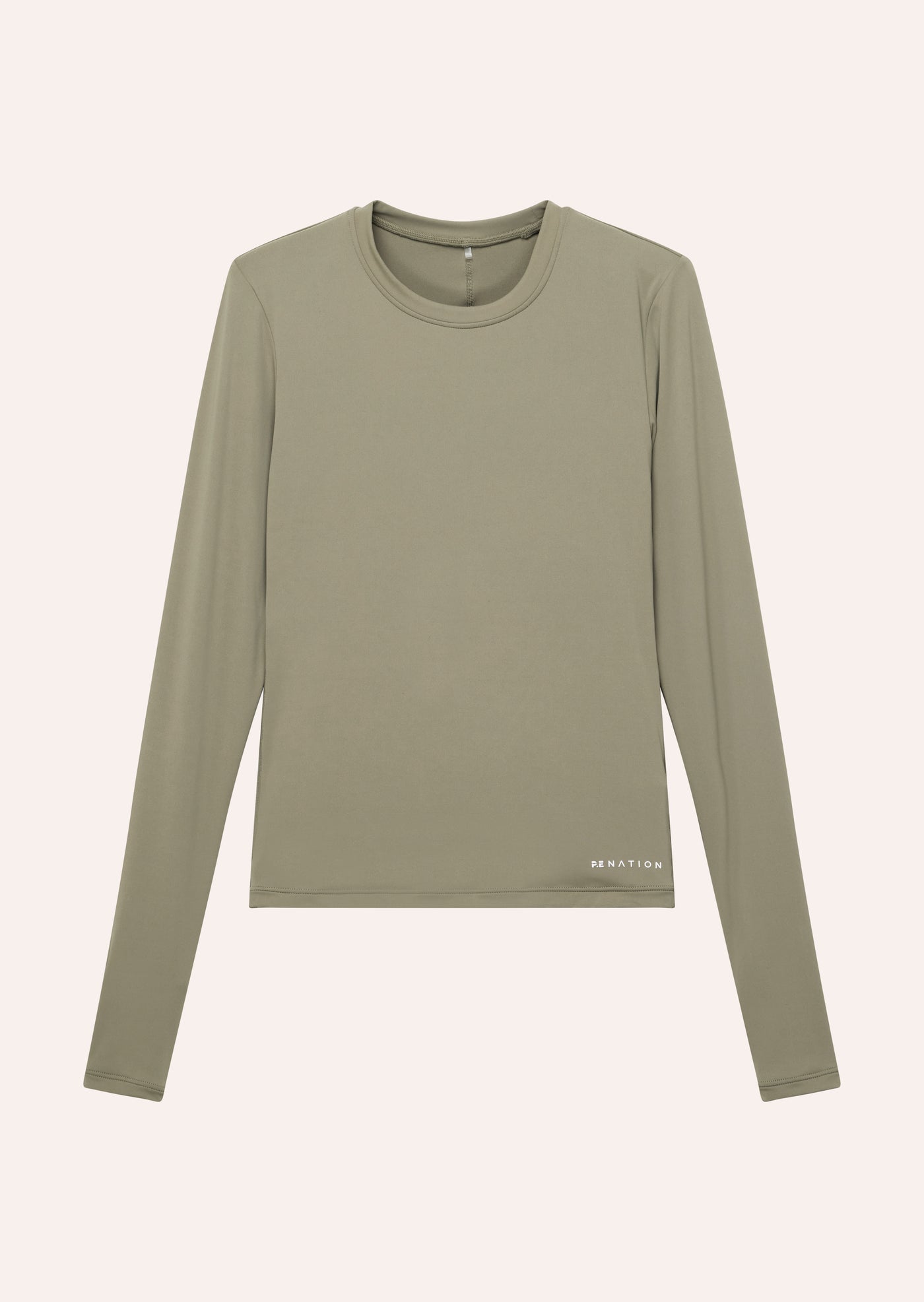 FOUNDATION LONG SLEEVE TOP IN SILVER SAGE