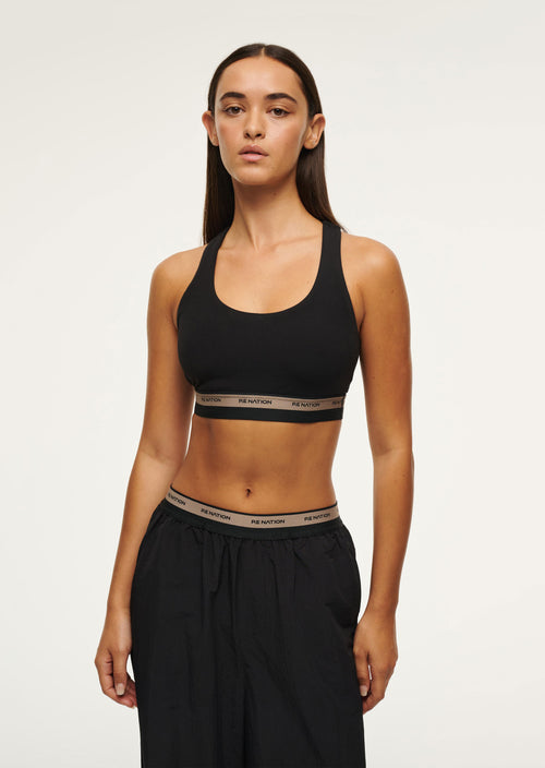 AVANT SPORTS BRA IN BLACK