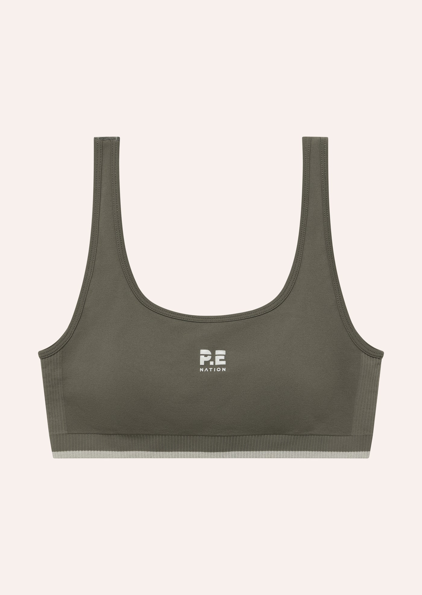 RESTORE SEAMLESS SCOOP BRA IN KHAKI