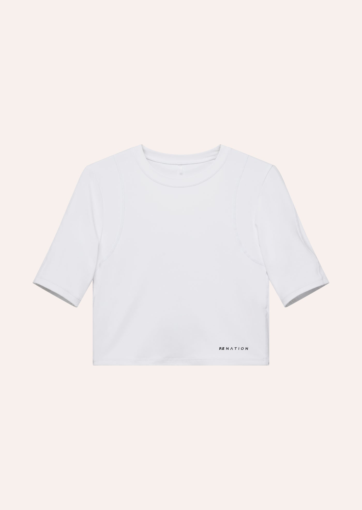 ELEMENTAL CROP TEE IN OPTIC WHITE