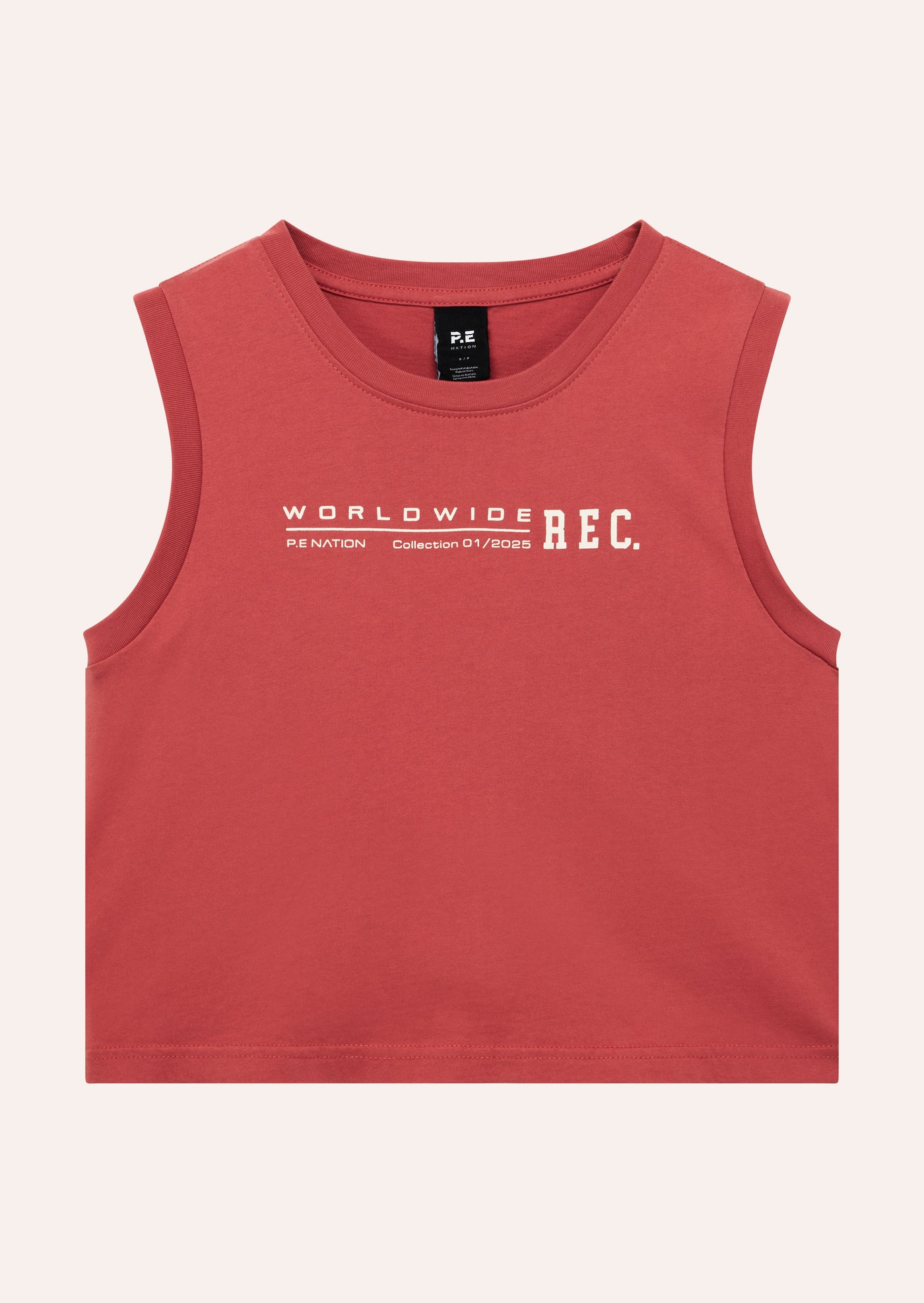 WORLDWIDE TANK IN WASHED BRICK RED