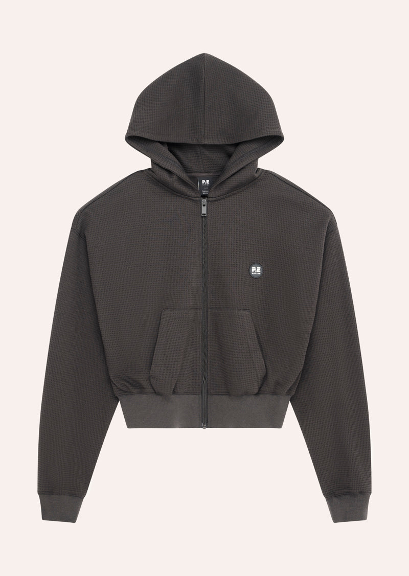 PRINTEMPS ZIP THROUGH IN LICORICE
