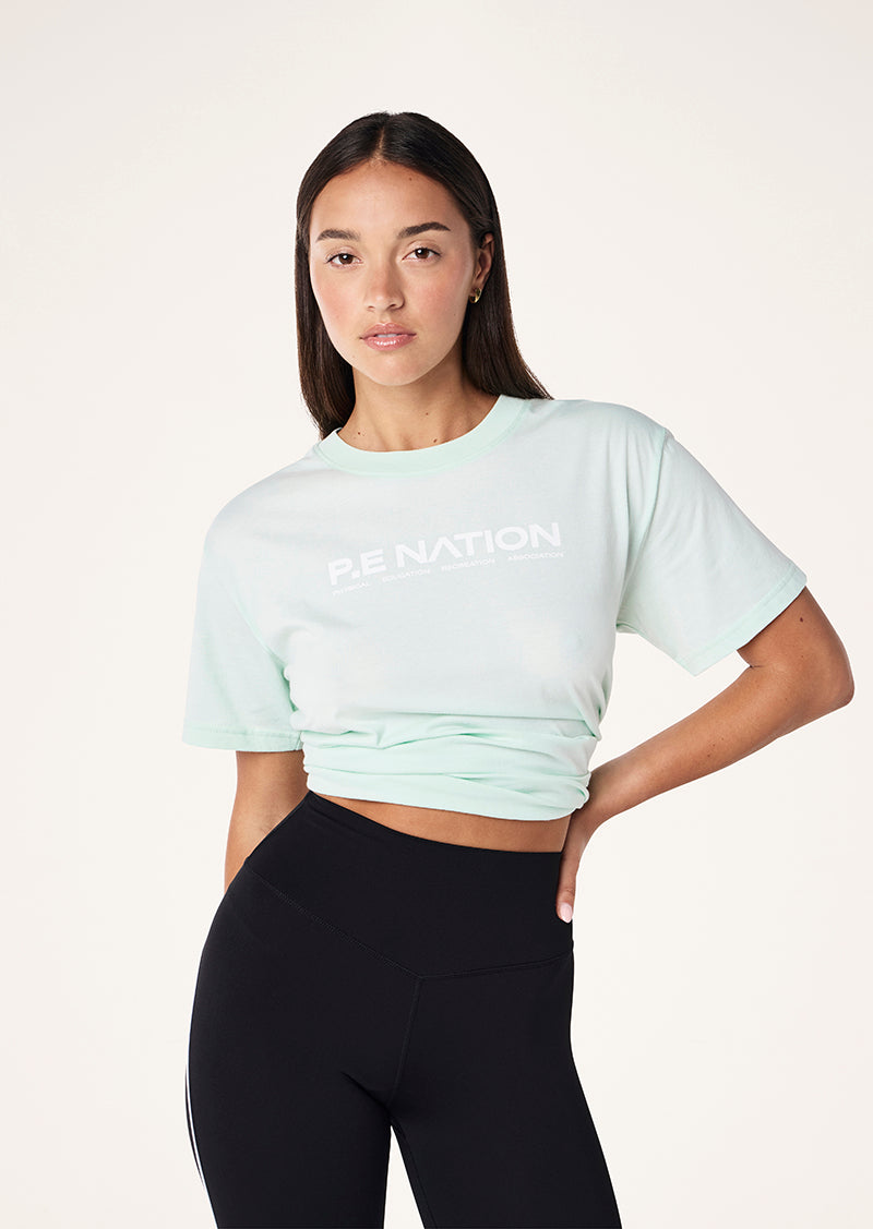 AERO SHORT SLEEVE TEE IN HINT OF MINT