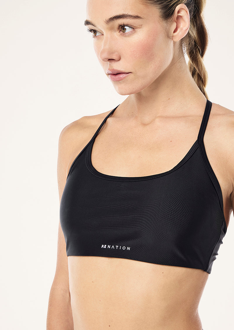 FAIRMONT SPORTS BRA IN BLACK