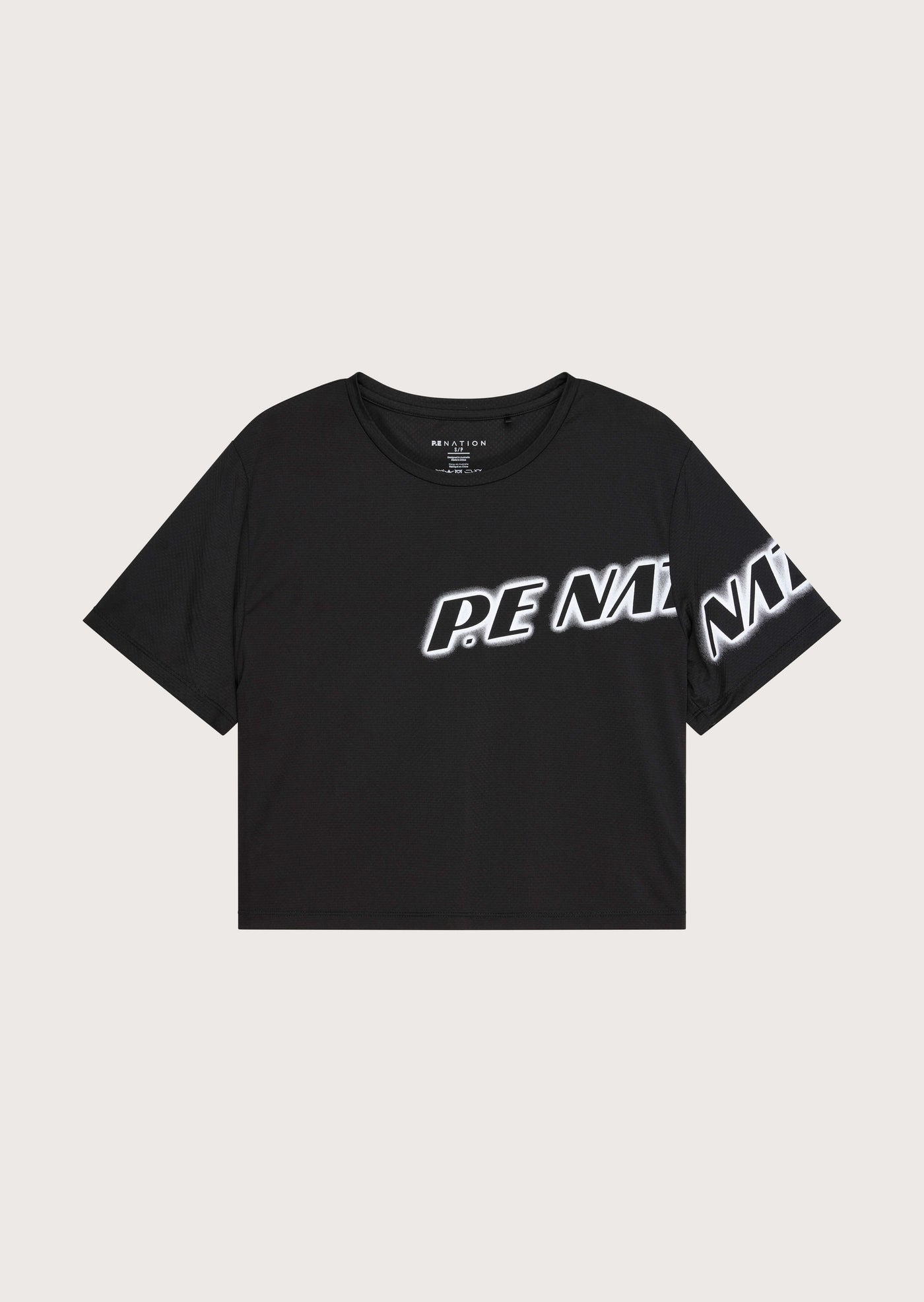 TIEBREAK AIR FORM TEE IN BLACK