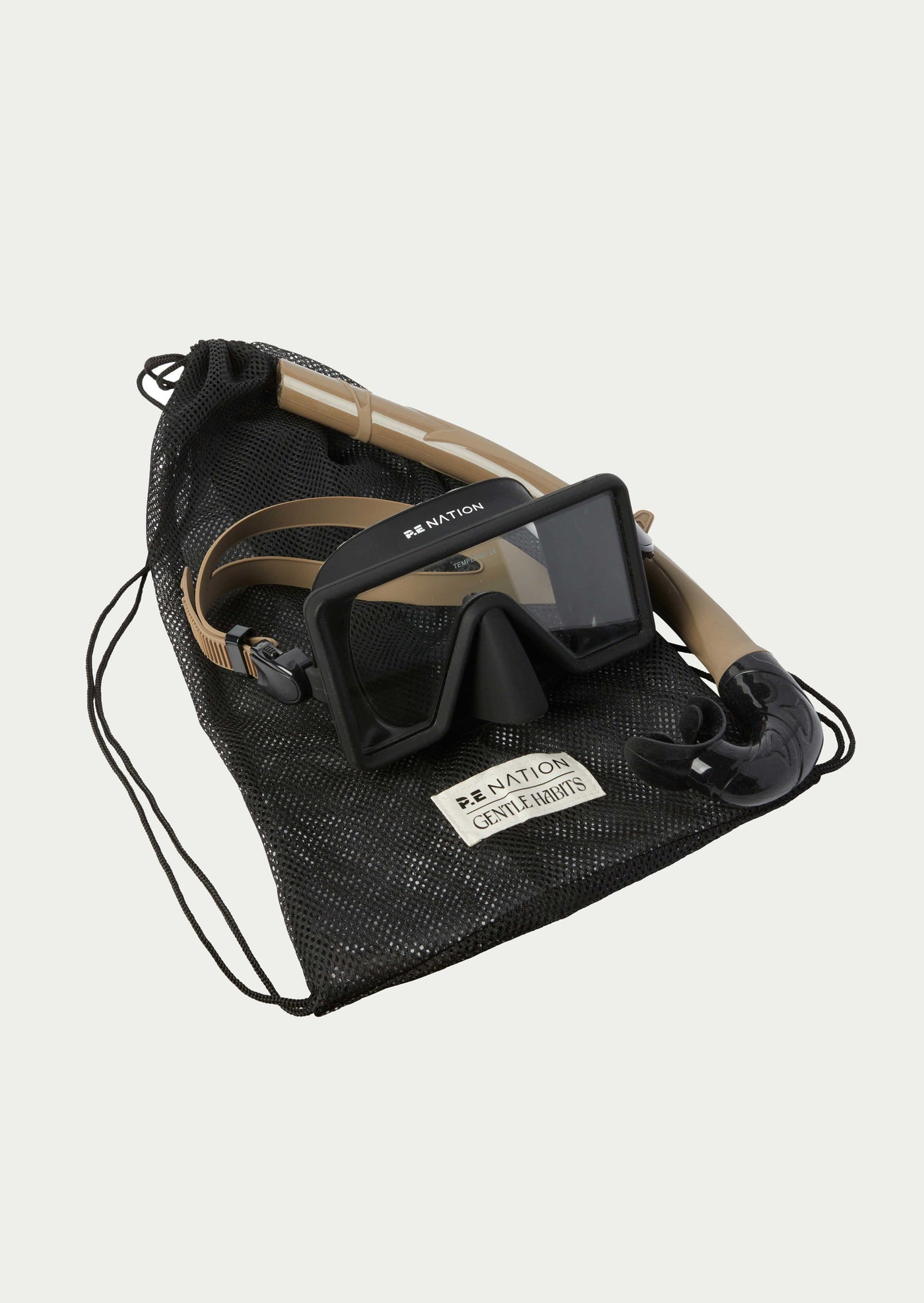 P.E NATION X GENTLE HABITS DIVE MASK & SNORKEL IN BLACK