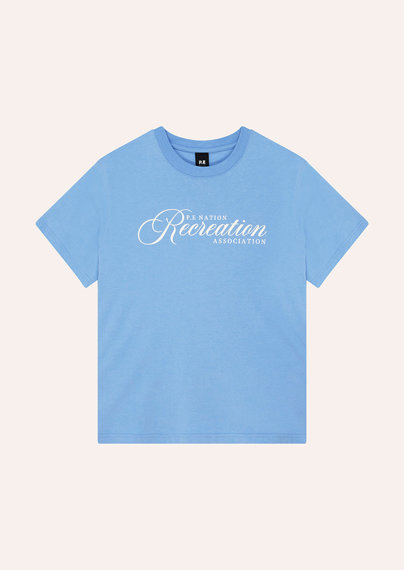 DOWNTIME SHORT SLEEVE TEE IN CORNFLOWER BLUE