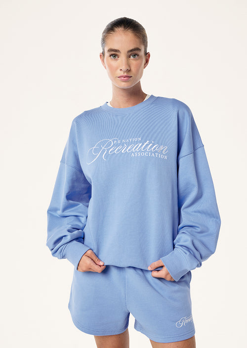 DOWNTIME SWEAT IN CORNFLOWER BLUE
