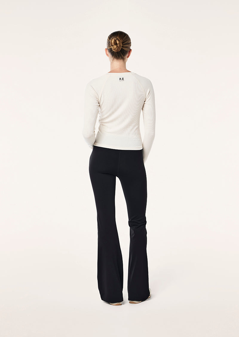 FREE PLAY 3.0 LONG SLEEVE RIB TEE IN WHISPER WHITE