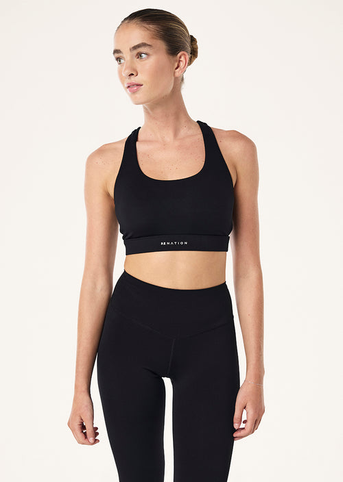 FREQUENCY SPORTS BRA IN BLACK