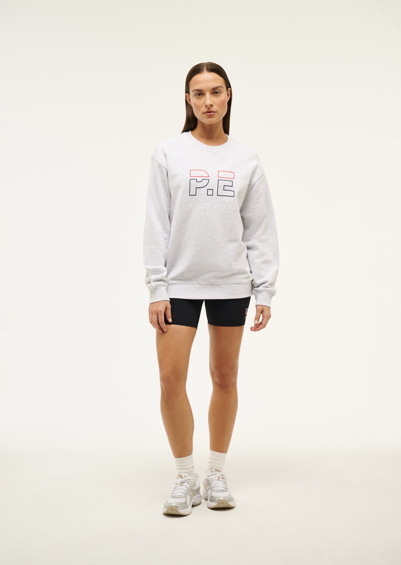 HEADS UP SWEAT IN GREY MARLE