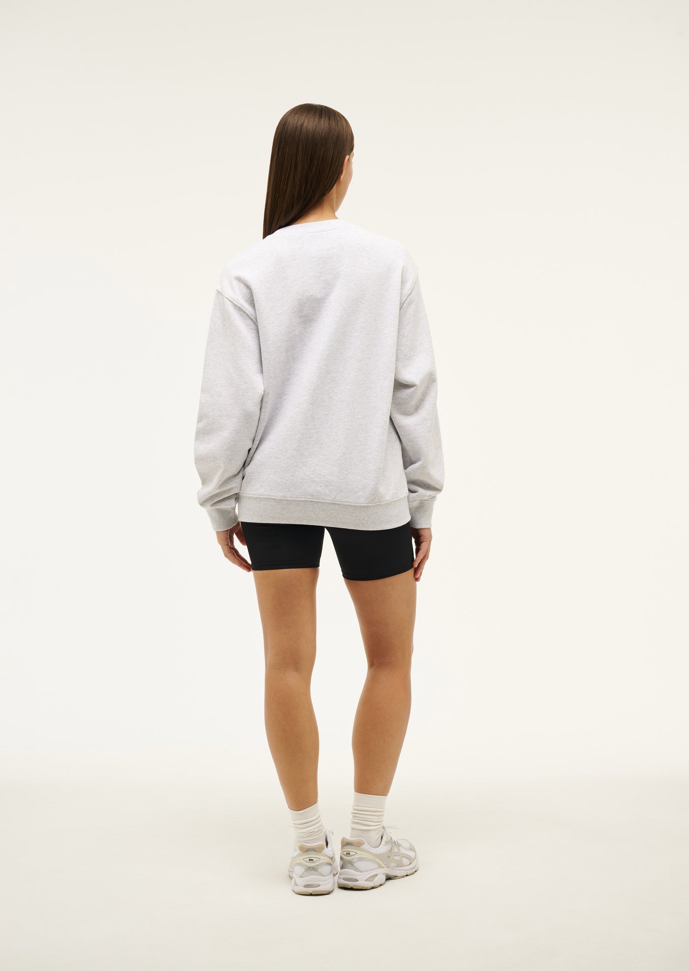 HEADS UP SWEAT IN GREY MARLE