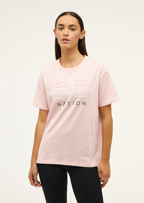 HEADS UP TEE IN CRYSTAL ROSE