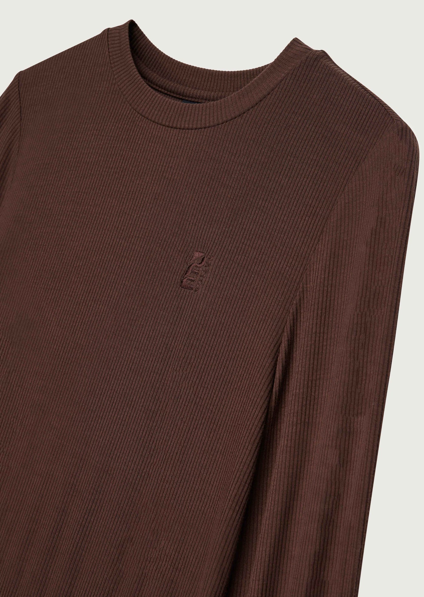 FREE PLAY 2.0 LS RIB TEE IN CHESTNUT