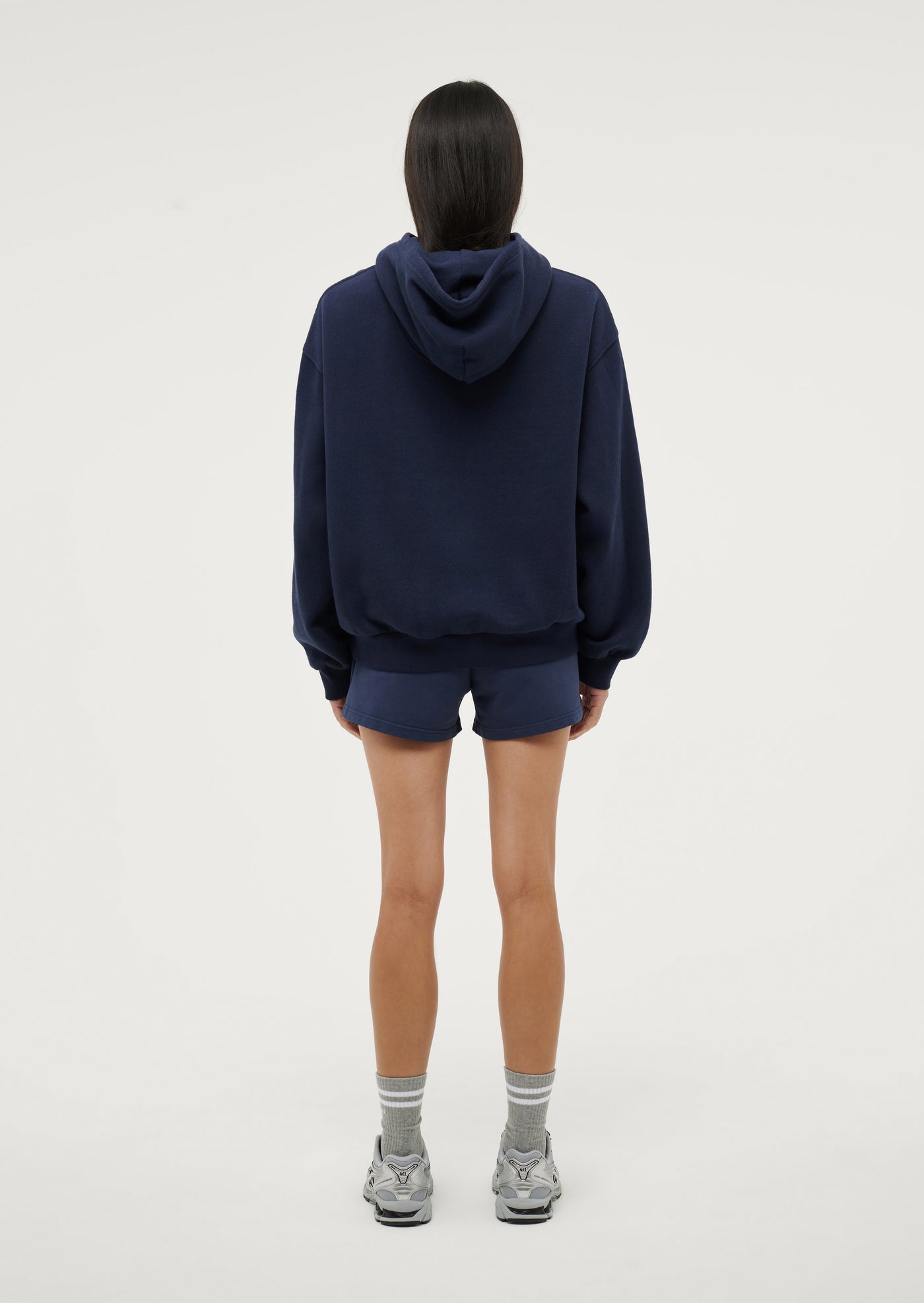 PHYSICAL HOODIE IN WASHED DARK NAVY