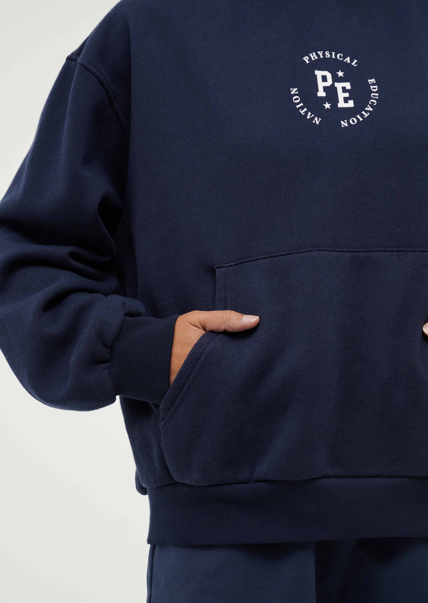 PHYSICAL HOODIE IN WASHED DARK NAVY