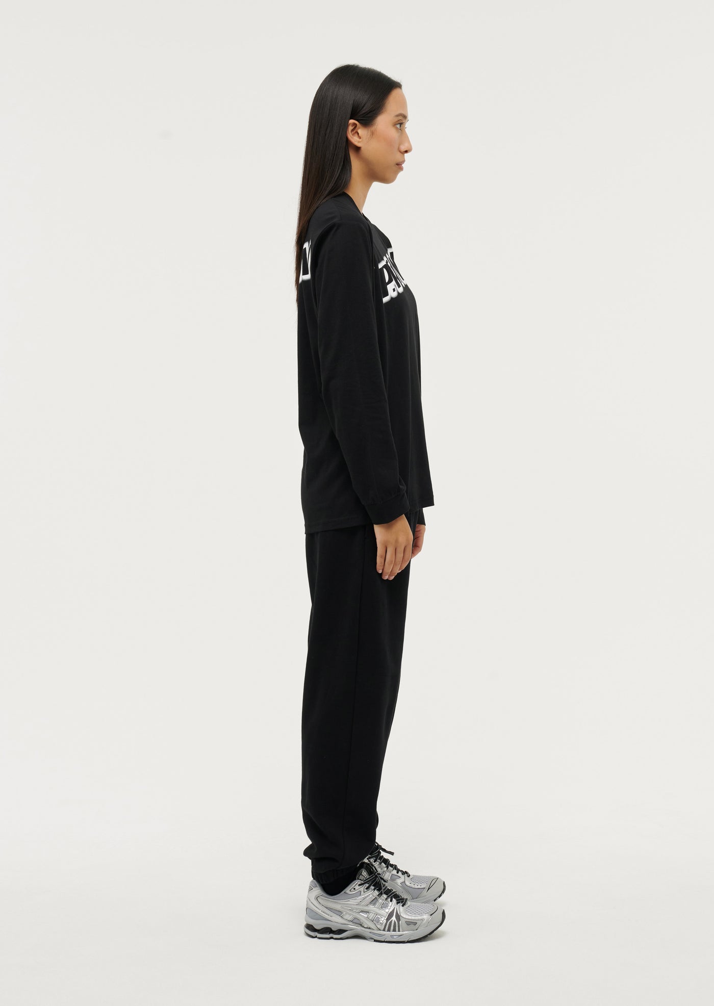 TIEBREAK LS TEE IN BLACK