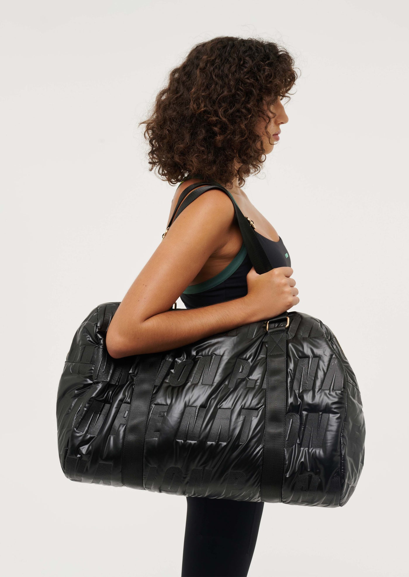 TAPER GYM BAG IN BLACK