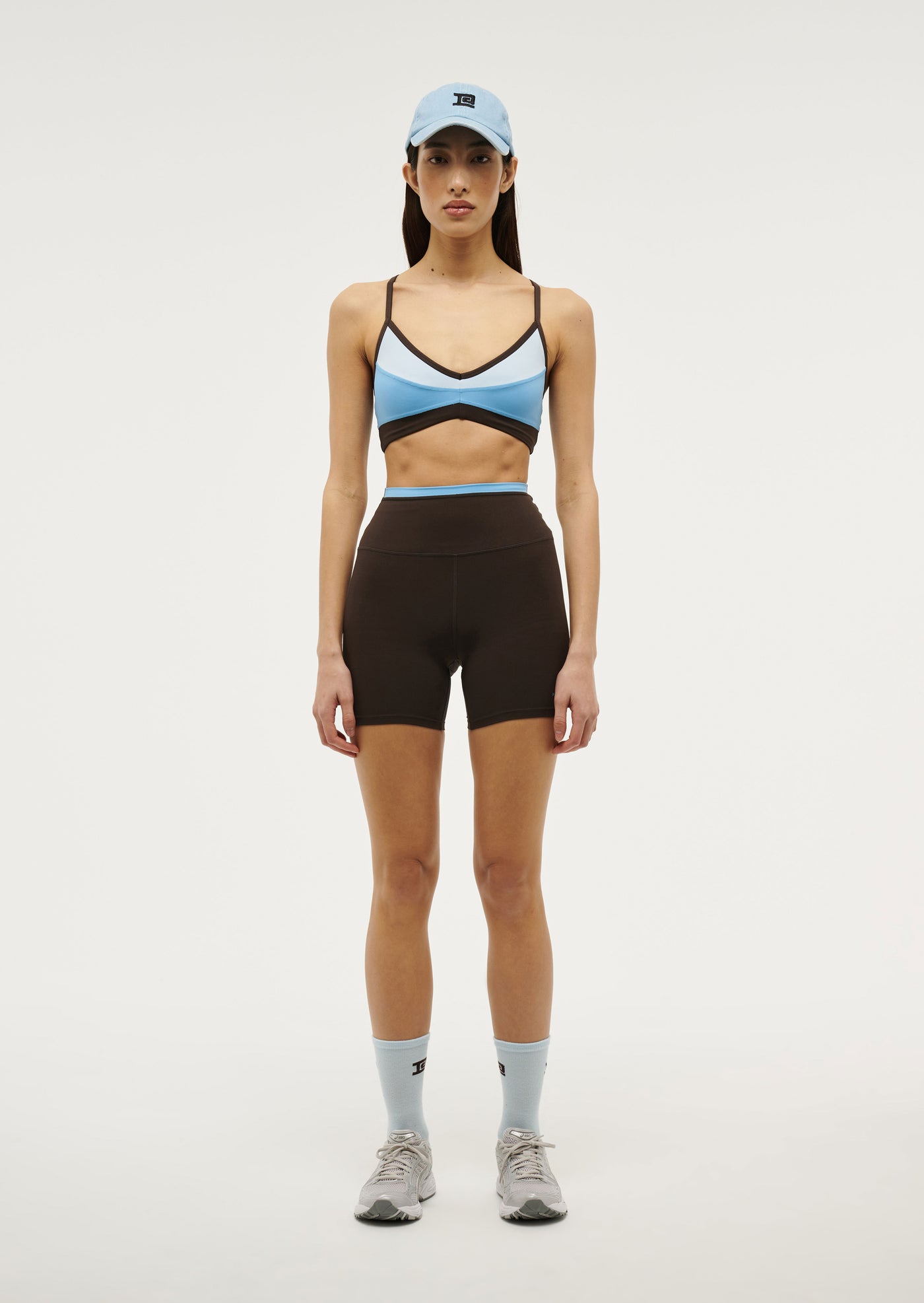 Overland 2 Sports Bra in Bright Blue by P.E Nation Blue Womens Sports Bra