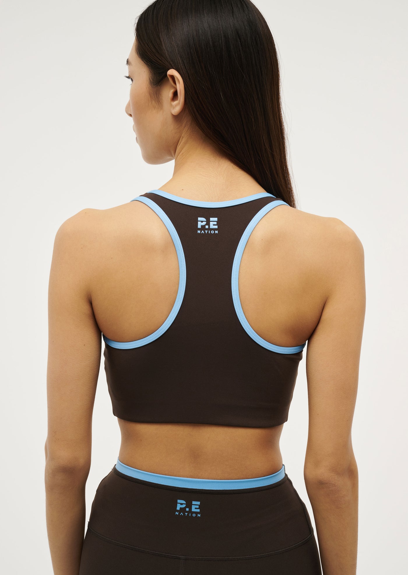 Stellar Sports Bra in Coffee by P.E Nation