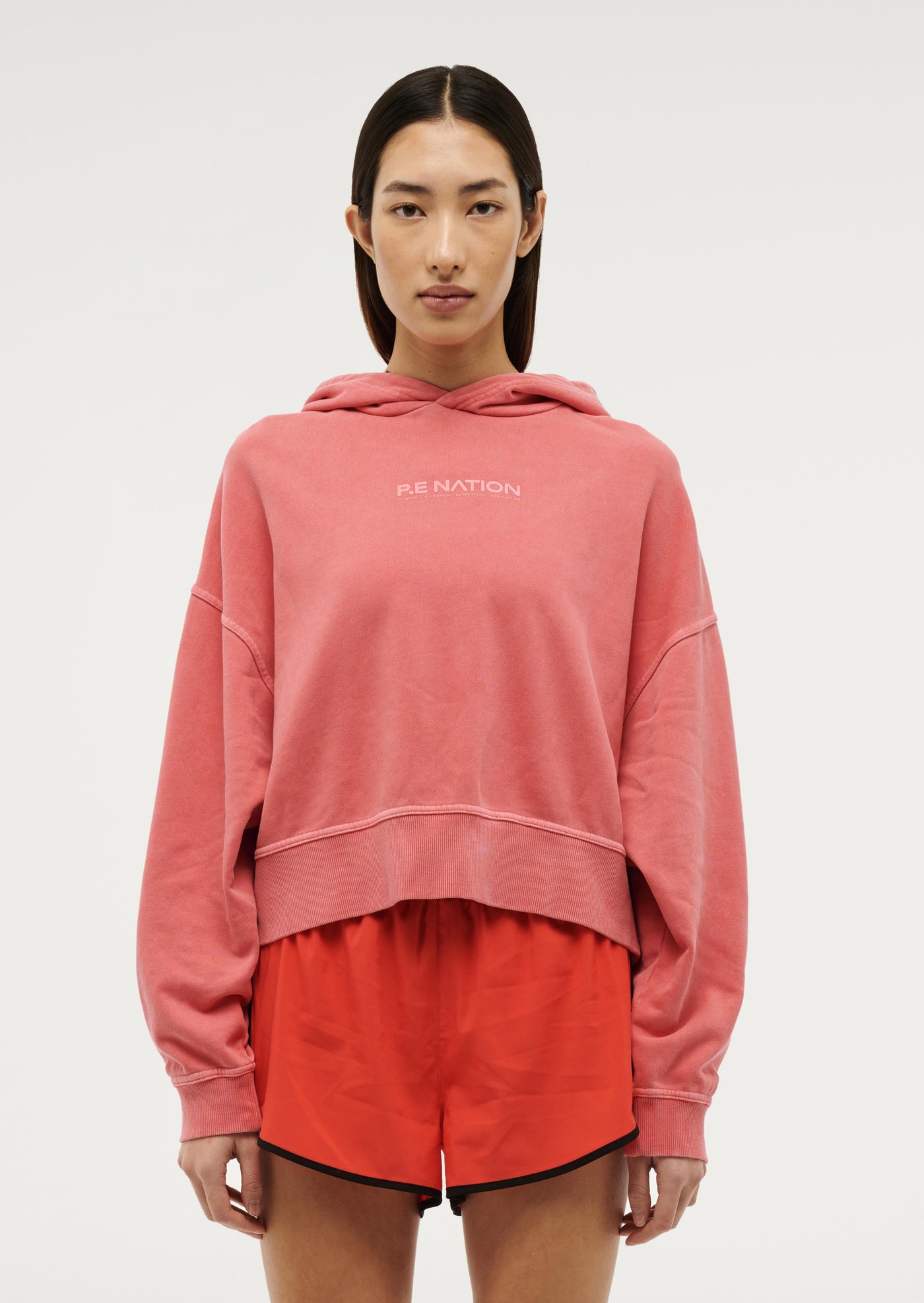 TRANSITION HOODIE IN WASHED POPPY RED