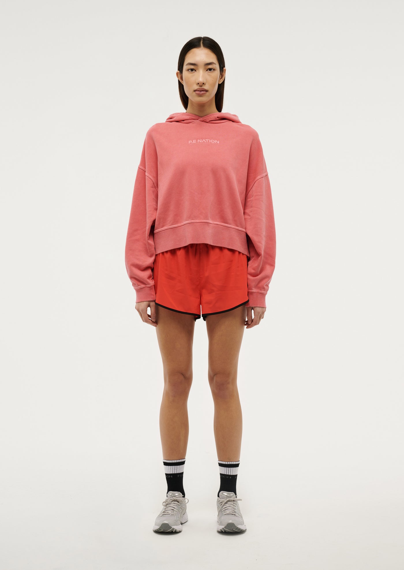 TRANSITION HOODIE IN WASHED POPPY RED