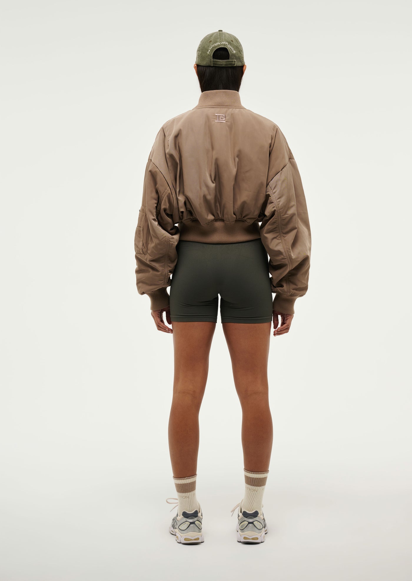 CAPTIVATE BOMBER IN TAUPE