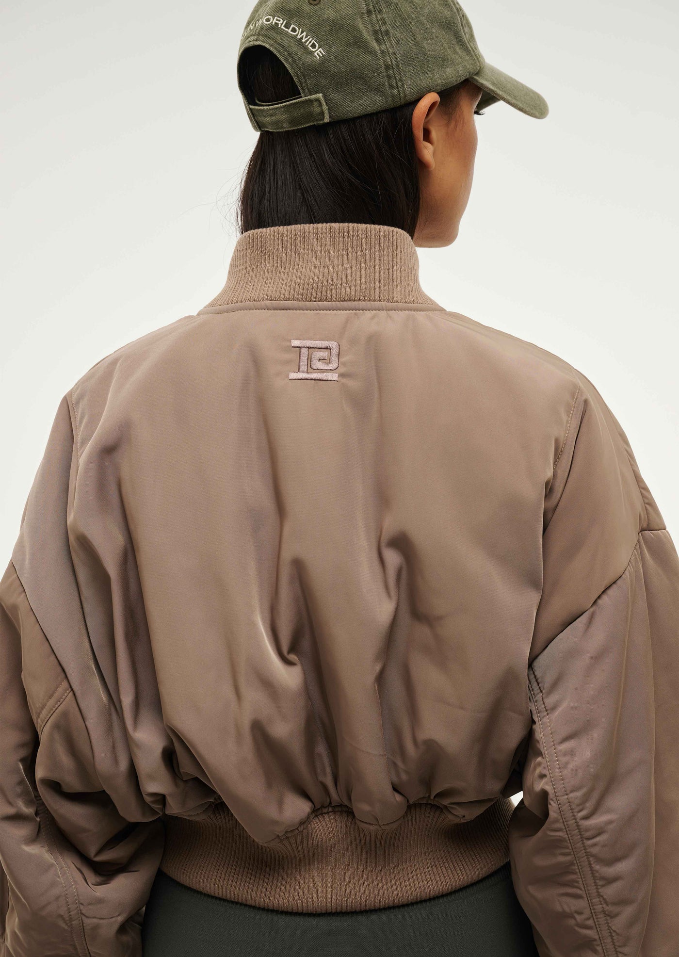 CAPTIVATE BOMBER IN TAUPE