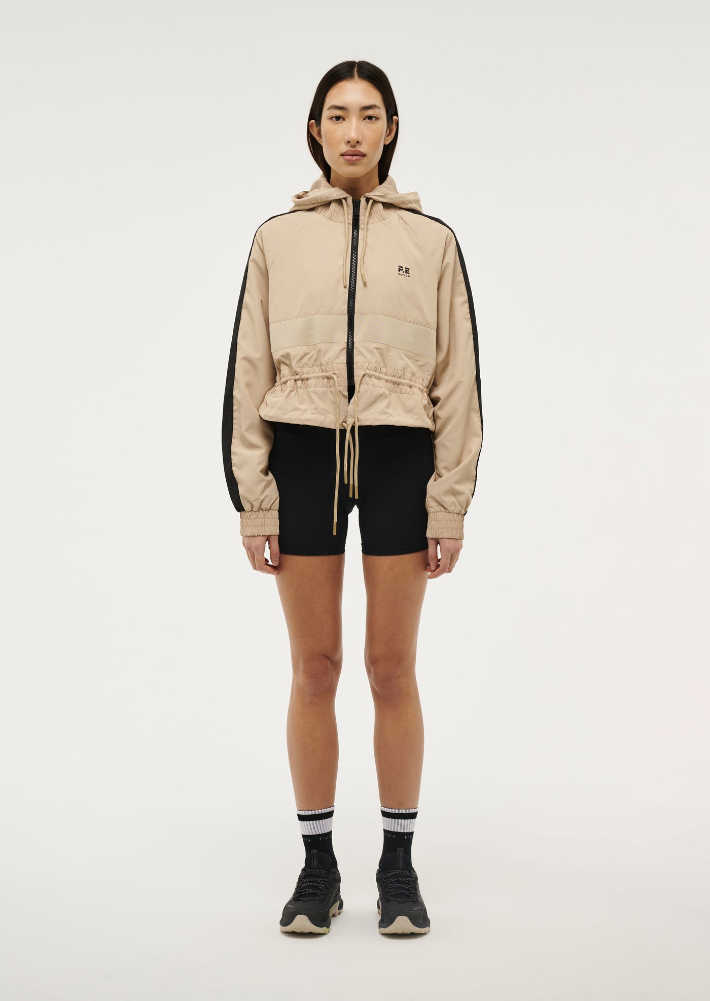 Cropped Man Down Jacket Sesame, Brown Cropped Spray Jacket