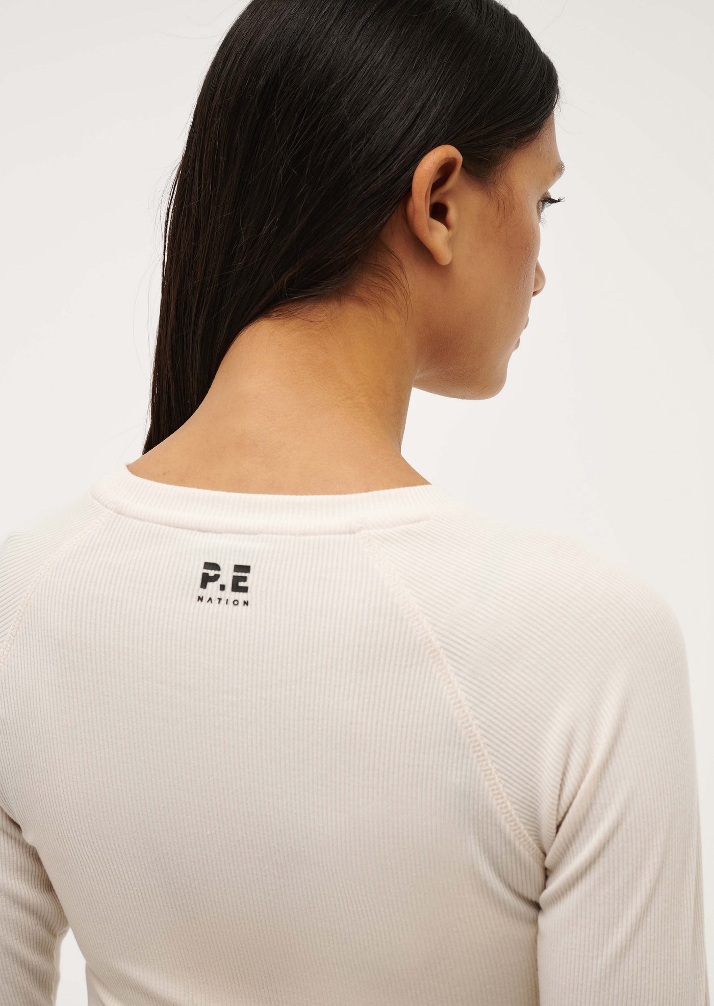 FREE PLAY 3.0 LONG SLEEVE RIB TEE IN WHISPER WHITE