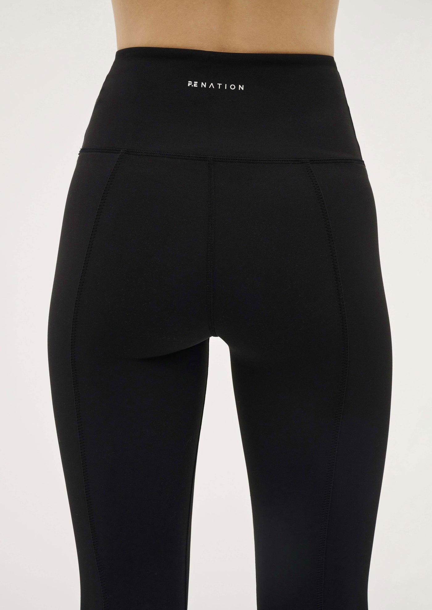 Elevation Legging in Black P.E Nation, Black Womens Active Flare Legging