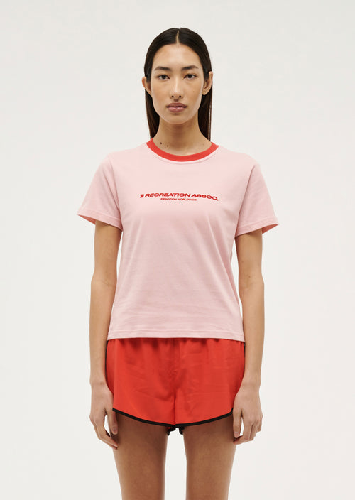 DEPARTMENT SHORT SLEEVE TEE IN CRYSTAL ROSE