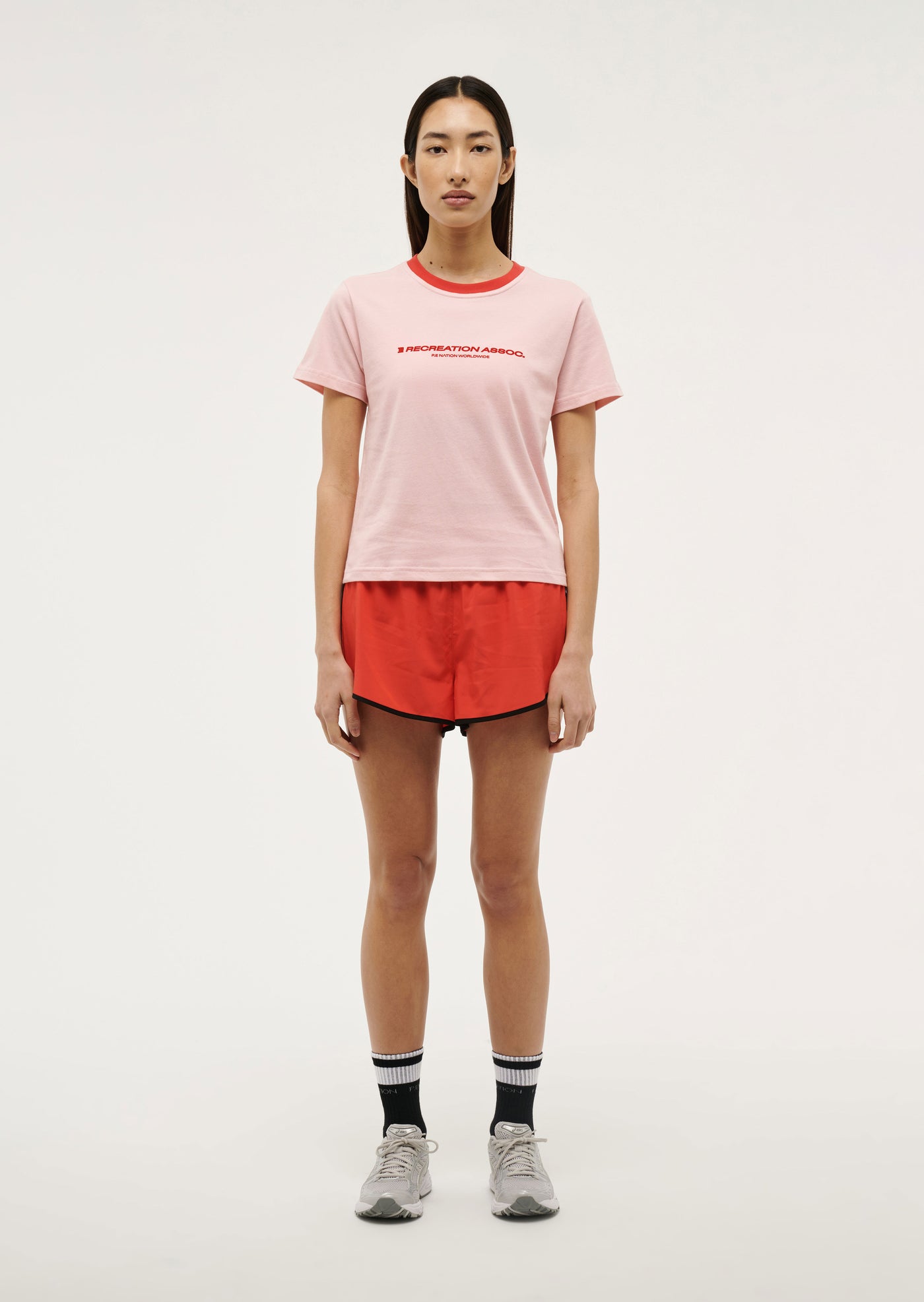 DEPARTMENT SHORT SLEEVE TEE IN CRYSTAL ROSE